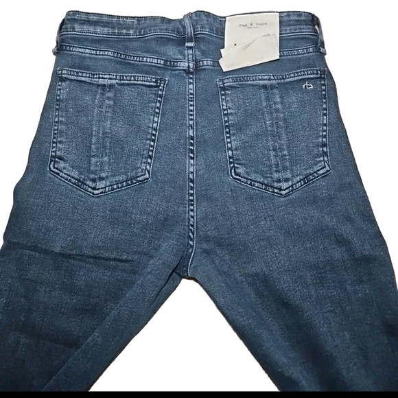 Rag & Bone Womens Dark Wash Nina High Rise Ankle Skinny Jean 31 - Picture 4 of 13